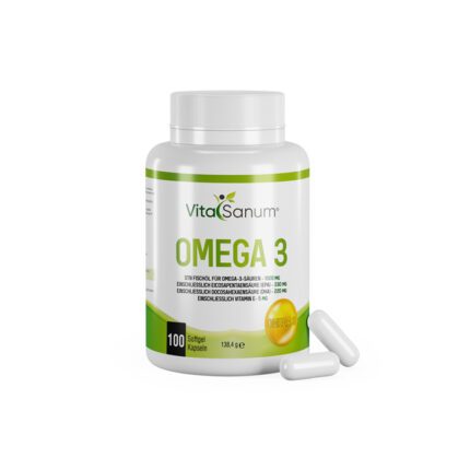 VitaSanum - Omega 3 - 100 Softgel Kapseln - Apothekenherstellung